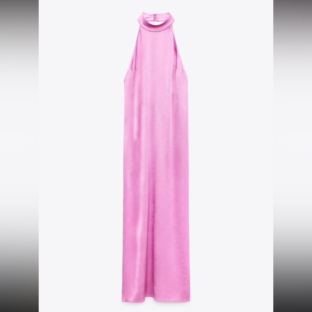 ZARA SATIN DRESS - Picture 11 of 15
